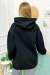 158849 Kapsonlu Sardonlu Tunik Sweatshirt